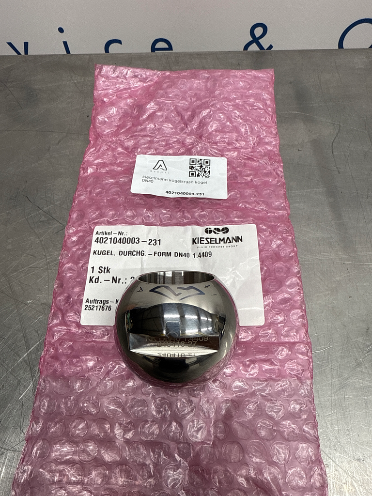 Kieselmann kogelkraan kogel dn40 